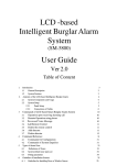 LCD -based Intelligent Burglar Alarm System User Guide