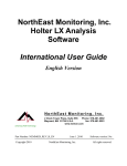 NorthEast Monitoring, Inc. Holter LX Analysis Software International