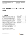 TWRKV10Z32UG, TWR-KV10Z32 Tower Module User's Guide