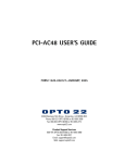 PCI-AC48 USER'S GUIDE