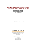 PAC MANAGER™ USER'S GUIDE
