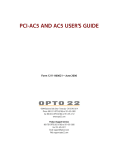 PCI-AC5 AND AC5 USER'S GUIDE