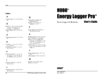 HOBO Energy Logger Pro User's Guide