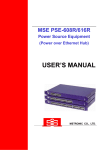 MSE PSE-616R series User's Guide