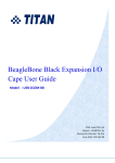 BeagleBone Black Expansion I/O Cape User Guide