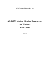 AO-1403S Modern Lighting Housekeeper for Windows User Guide