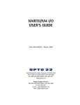 M4RTU/M4 I/O USER'S GUIDE