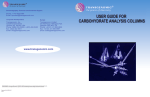 USER GUIDE FOR CARBOHYDRATE ANALYSIS COLUMNS