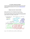 User guide, technical part,May06 Indiana University Cyclotron Facility