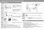 THP39J Infrared Ear Thermometer Operating Instructions