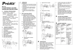 PD-151 6” ELECTRONIC CALIPER OPERATING INSTRUCTIONS