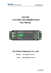 LDX-405 4 CH DMX LED DIMMER PACK User Manual Lite Puter