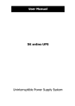 5K online UPS Uninterruptible Power Supply System User Manual