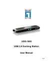 UDS-1000 USB 2.0 Docking Station User Manual
