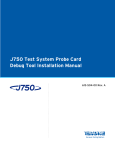 J750 Test System Probe Card Debug Tool Installation Manual T
