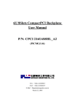 6U/8Slots CompactPCI Backplane User Manual P/N