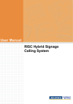 User Manual RISC Hybrid Signage Calling - Login