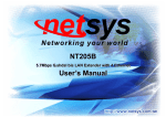 NT205B user manual Ver_A1