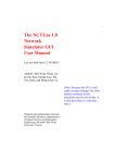 The NCTUns 1.0 Network Simulator GUI User Manual