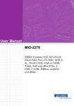 Advantech MIO-2270 User Manual