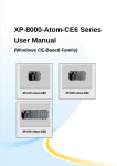 XP-8000-Atom-CE6 Series User Manual