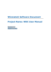 Winmate® Software Document Project Name: WDC User Manual