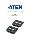 HDMI HDBaseT-Lite Extender with POH VE802 User Manual