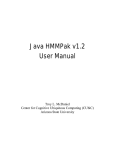 Java HMMPak v1.2 User Manual