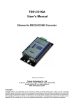 TRP-C31SA User's Manual