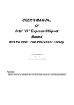 USER'S MANUAL Of Intel H61 Express Chipset Based