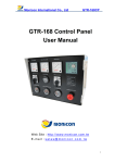 GTR-168 Control Panel User Manual