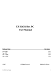 EX-92631 Box PC User Manual