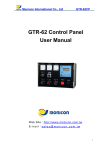 GTR-62 Control Panel User Manual