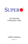 LSI 2308 SAS Configuration Utility USER'S MANUAL