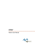 XTOS Pattern User Manual (P/N 57010495 R 6)