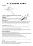 BTH-300 User Manual