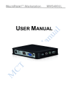 USER MANUAL - Magic Control Technology Corp.