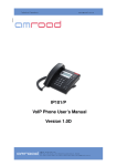 IP101/P VoIP Phone User's Manual Version 1.0D
