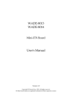 WADE-8013 WADE-8014 User's Manual