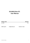 EX-92633 Box PC User Manual