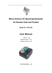 Micro-Volume UV Spectrophotometer for Nucleic Acid and Protein