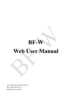 BF-W Web User Manual - Chiyu