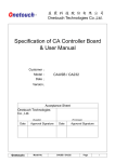 Specification of CA Controller Board & User Manual