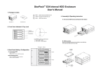 StorPackTM S34 Internal HDD Enclosure User's Manual