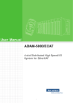 User Manual ADAM-5000/ECAT