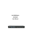 4x4 HDMI Matrix AS-6244H User Manual