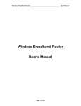Wireless Broadband Router User's Manual