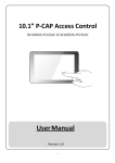 10.1” P-CAP Access Control User Manual