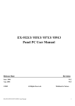 EX-93213/ 93513/ 93713/ 93913 Panel PC User Manual