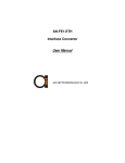 AN-FE1-ETH Interface Converter User Manual - AD